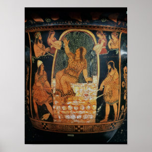 Paestan Redfiguredの「鐘krater' ポスター