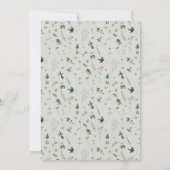 Pagan Wild Forest Baby Shower 招待状 (裏面)