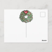 Pagan Yule Pentagram ポストカード (裏面)