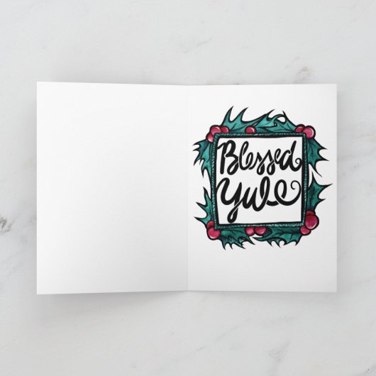 Pagan Yuletide Five-Pointed Star カード (内部)