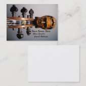 Paganiniスクロールビジネスまたはプロフィールカード 名刺 (正面/裏面)