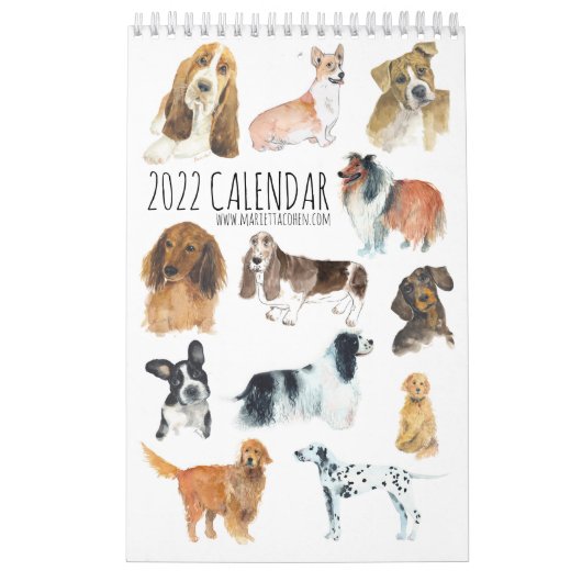 Page 独身の 2023 DOGSカレンダー（白） カレンダー (カバー)