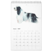 Page 独身の 2023 DOGSカレンダー（白） カレンダー (3月 2027)