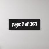 Page 1 of 365 キャンバスプリント (正面)