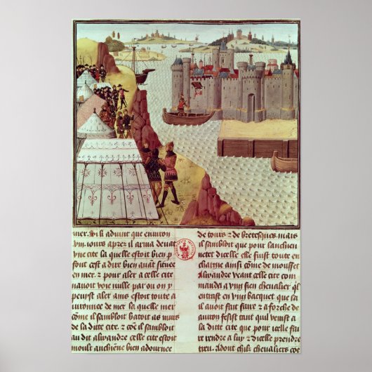 Page from the 'Histoire du Grand Alexandre' ポスター (正面)