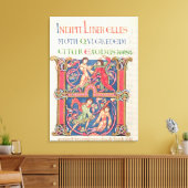 Page from the Winchester Bible, c.1150-80 キャンバスプリント (インサイチュ (リビング))