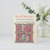 Page from the Winchester Bible, c.1150-80 ポストカード (スタンド正面)