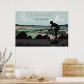 Page Mill Road Cycling Poster ポスター (キッチン)