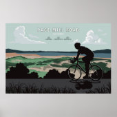 Page Mill Road Cycling Poster ポスター (正面)