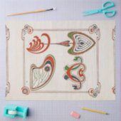 Page of Combinations Ornementales byミュシャ 薄葉紙 (クラフト)