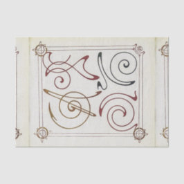 Page of Combinations Ornementales byミュシャ 薄葉紙