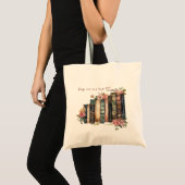 “Page One Is A Fresh Start Tote Bag – 書籍愛好家のための トートバッグ (正面(商品))