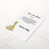 Pageantの発表 箔招待状 (回転した状態)