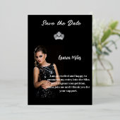 Pageantの発表 箔招待状 (立ち正面)