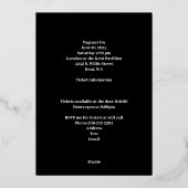 Pageantの発表 箔招待状 (裏面)