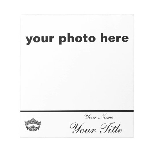 Pageantオートグラフパッド – カスタム ノートパッド (正面)