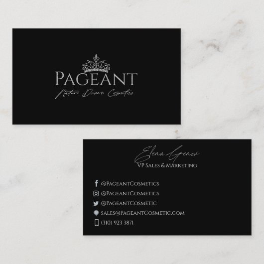 PageantロゴVPカード 名刺 (正面/裏面)