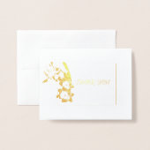 Pageant恋しく思写真Daffodilありがとう 箔カード (封筒付き正面)