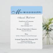 Pageant Awardsボールプログラム メニュー (スタンド正面)