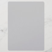 Pageant Awards Ball Program in Metallic Silver メニュー (裏面)