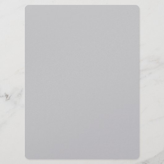 Pageant Awards Ball Program in Metallic Silver メニュー (裏面)