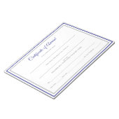Pageant Certificates – 賞 ノートパッド (アングル)