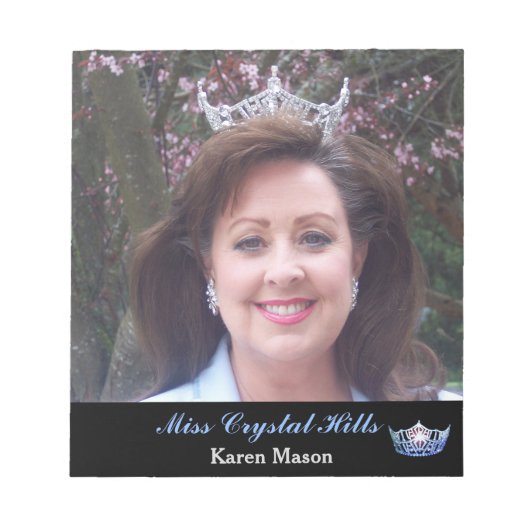 Pageant Crownオートグラフパッド ノートパッド (正面)