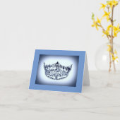 Pageant Crownノートカード カード (黄色い花)