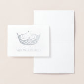 Pageant Crown Foilノートカード 箔カード (ディスプレー)