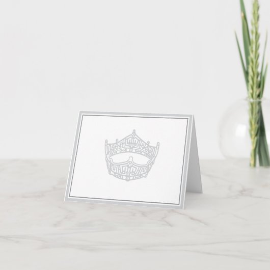 Pageant Crown Note Card ノートカード (正面)