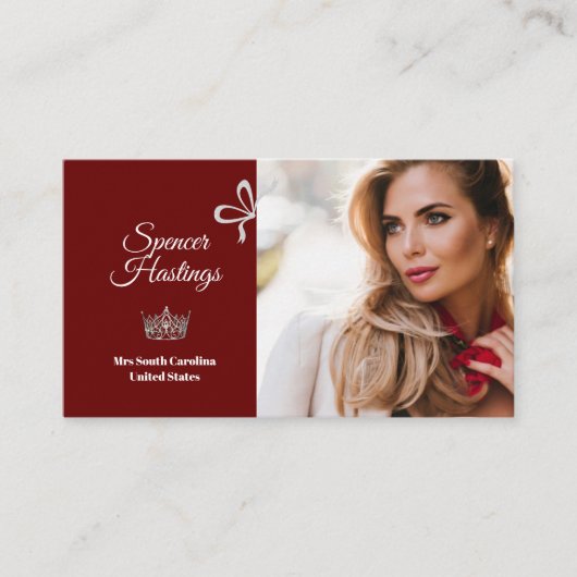 Pageant Essentialsフォト名刺 名刺 (正面)