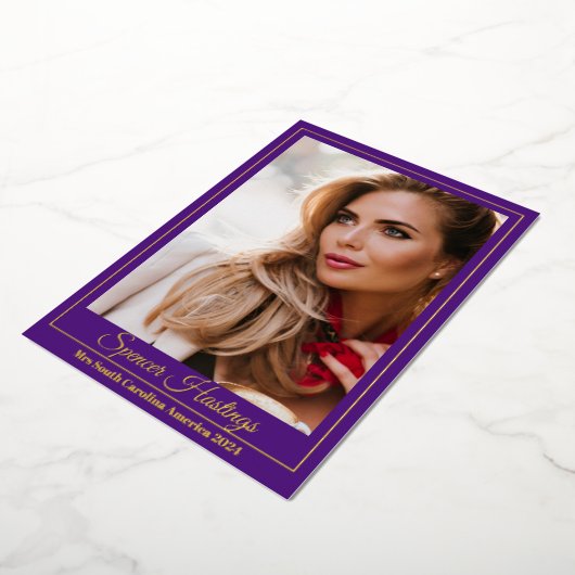 Pageant Essentialsプロモーションカード |ホイ実在ル 箔招待状 (回転した状態)