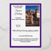 Pageant Essentialsプロモーションカード |ホイ実在ル 箔招待状 (裏面)