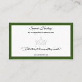 Pageant Essentials名刺 名刺 (裏面)