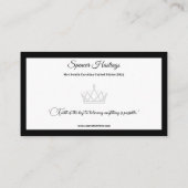 Pageant Essentials名刺 名刺 (裏面)