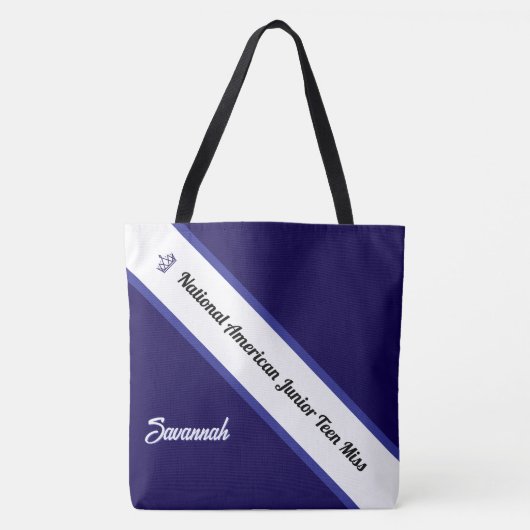 Pageant Essentials Custom Crown and Sash Tote トートバッグ (正面)