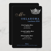 Pageant Lunchonプログラムカード メニュー (正面/裏面)