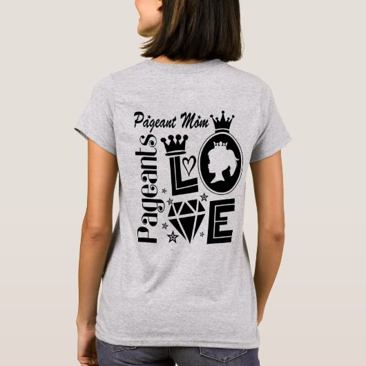 Pageant Mom - Team Sparkle、Pagent Tシャツ (裏面)