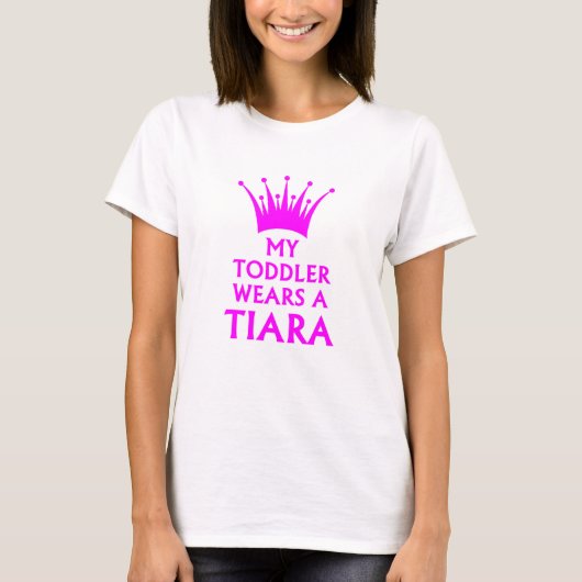 Pageant Parents Mom/パパ- Tiara T.shirt Tシャツ (正面)