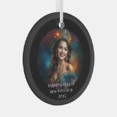 Pageant Queen Glass Christmas Ornament ガラスオーナメント (正面右)