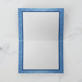 Pageant Sashバナーフェイクグリッターノートカード カード (内部)