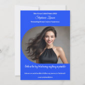 Pageant Sash Autographカードテンプレート 招待状 (裏面)