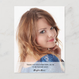 Pageant Sponsorありがとう写真 ポストカード