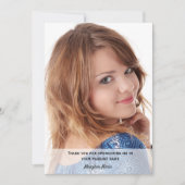 Pageant Sponsor Photo Thank You サンキューカード (正面)