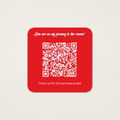 Pageant Titleholder Profile Card | Color Pop Red (裏面)