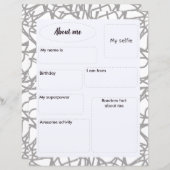 Pages for Diary, Fanbook, Bullet Journal, Scrapboo (正面/裏面)