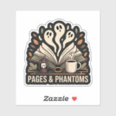 Pages & Phantoms — cozy spooky reading シール (シート)
