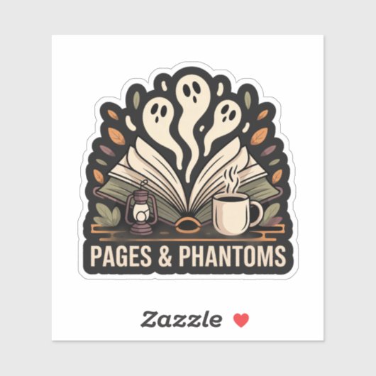 Pages & Phantoms — cozy spooky reading シール (シート)