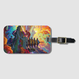 Pagoda and Coloured Landscape ラゲッジタグ