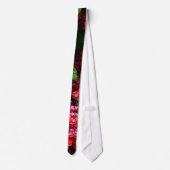 Pagoda Flowers Colorful Red and Pink ネクタイ (裏面)